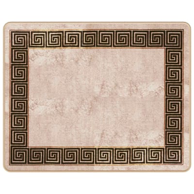 vidaXL - Tapijt - Runner - MARSA - Zwart - 80 - x - 100 - cm - Polyester - en - PVC