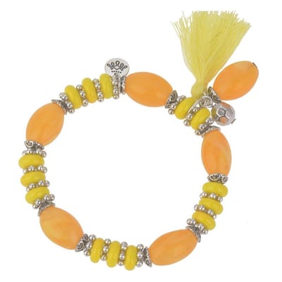 Melady Armband Dames MLB00594 Ø6-7cm - Geel Kunststof ArmbandjesSieraden Dames