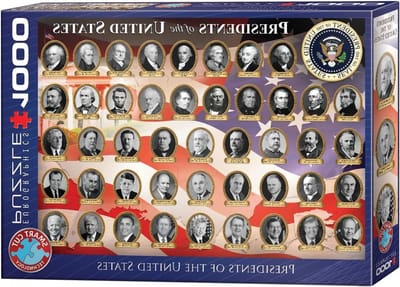 Presidenten van de Verenigde Staten 1000-delige puzzel