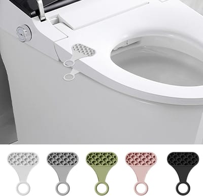 Toiletdeksellifter - Badkamer accessoires - toiletbril lifter - 5 stuks - Toiletdeksel lifter - toiletdeksellifter - toilet bril lifter - Toilet deksel lifter - WC bril handvat - WC bril lifter - toiletbrillifter - Wit + grijs + zwart + roze + matcha