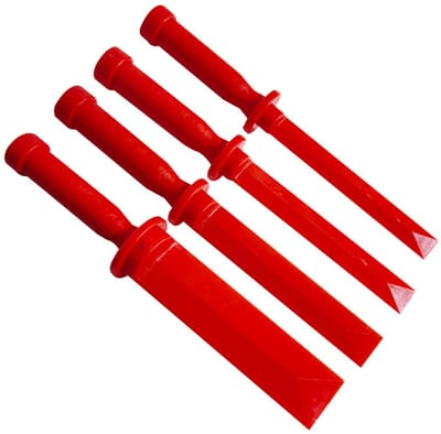 Dailygoods- Schraperset - 4 x Schraper Beitelset - Kunststof - Slijtvast - Comfortabele Handgreep - Eenvoudige Installatie - Schrapers