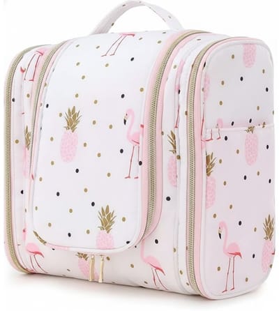 Famanu - Toilettas voor vrouwen, toilettas met haak, waterdicht, cosmetische make-uptas, organizer