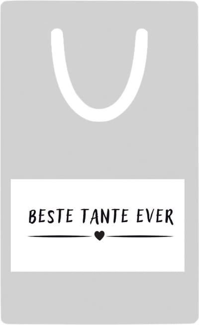 Hacebo® - Beste tante ever metalen boekenlegger - Tante - aunt - leuk cadeau voor je tante Bladwijzer boekenleggers - 7.6 cm x 5cm