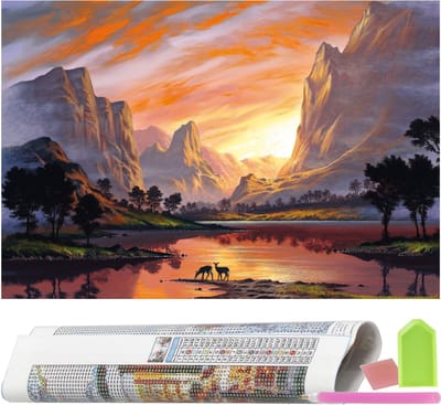 Springos Diamond Painting - Volwassenen - Landschap - 40 x 30 cm
