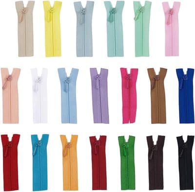 Kleine Ritssluitingen - Mini Ritsen - Poppenkleding Naaien - 20 Stuks - 6 cm - 20 Kleuren