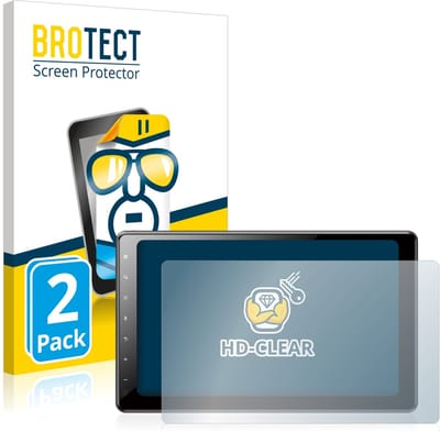 BROTECT - Screenprotector voor Pioneer AVIC-Z1000DAB-C Navigation - Folie Beschermfolie transparant 2 Stuks
