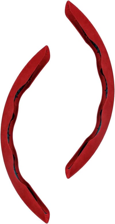 Comfortabele Suède Stuurwielhoes - Ultra Dun, Antislip en Zweetabsorberend, Geschikt voor Alle Seizoenen, Universeel voor Ronde en D-Vormige Stuurwielen