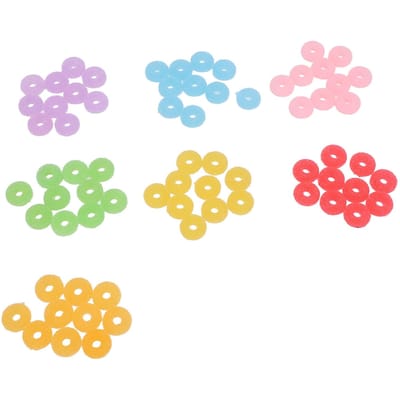 70 STUKS Set Donuts Bedel Hars Lichtgewicht Donut Knutselen Maken Ornament voor Handwerk pink