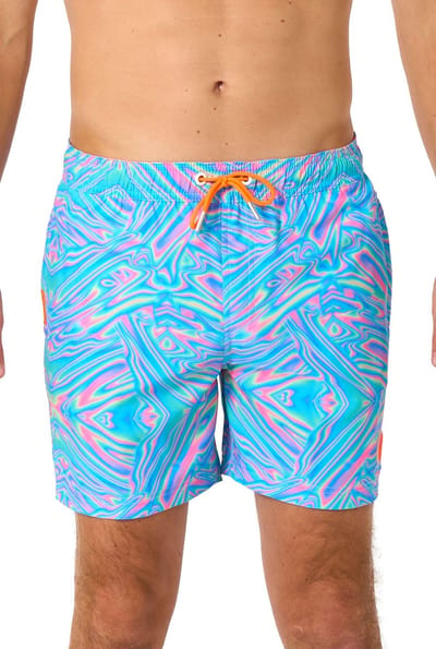 OppoSuits Zwembroek Mr. Tie Dye - Heren Swim Short - Korte Broek - Met Trektouwtjes en Zakken - Maat XXL