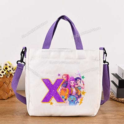 Mooie KPop Demon Jagers Canvas Schoudertas Multifunctionele Dames Handtas Cartoon Meisje Tote Student Schooltas Vrouwen Stof Laptoptas