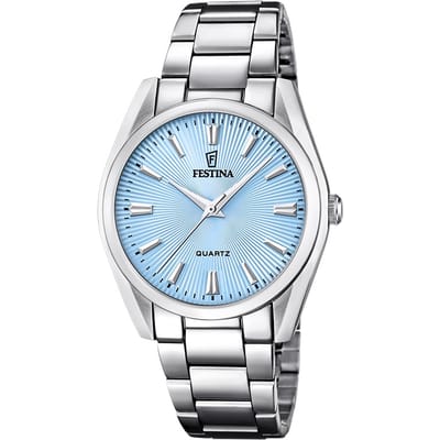 Festina Boyfriend Roestvrij Staal Turkoois Wijzerplaat Kwarts F20622-P Dameshorloge turquoise