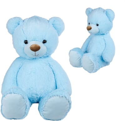 Simba Toys Plush - Knuffel Beer - blauw - 80cm