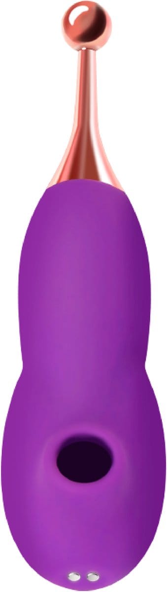 Cupitoys® Luchtdruk - Pinpoint vibrator - 18,5cm - Paars - 12 standen - Vibrators voor vrouwen en mannen - Sex toys voor vrouwen en mannen