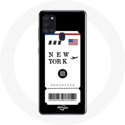 Samsung Galaxy A21S hoesje New York vliegticket