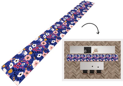 Keukenloper - Keukenmat - Bloemen - Bladeren - Patronen - 400x50 cm - Keuken vloerkleed