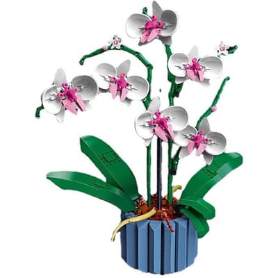 Grappige vreugde eeuwige kunstmatige rozen blok chrysanthemum bloem huisdecoratie wilde bloemen bouwblok boeket meisje cadeau