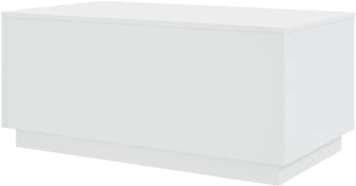 vidaXL Salontafel met ledverlichting, bijzettafel, bankpunt, woonkamermeubel, woonkamer, binnen, modern, wit, technisch hout