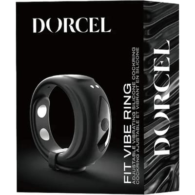 Dorcel - Fit Vibe Ring - Verstelbare Vibrerende Cockring - Zwart