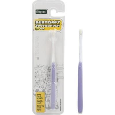 Brosse à dents pour animaux de compagnie Brosse à dents pour chat Ajout de mauvaise haleine Tartre Soins des dents Chien Chat Nettoyage de la bouche Fournitures de soins pour chiens et chats violet