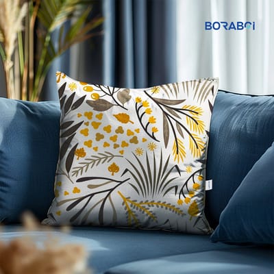 Boraboi® Luxe Decoratieve Kussenhoezen set van 2 , Zachte Suède Touch 45x45cm -(Wit,Goud,Groen)