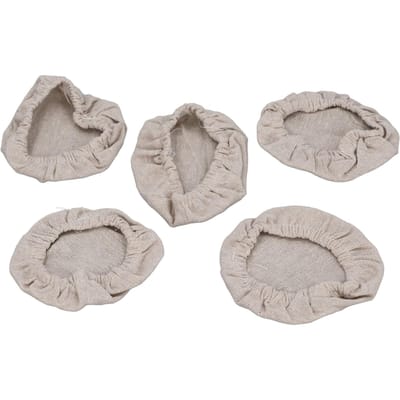 5 stuks Zuurdesem Starter Pot Doekhoezen Herbruikbare Elastische Band Ademende Doek Potdeksels voor 3 Tot gray