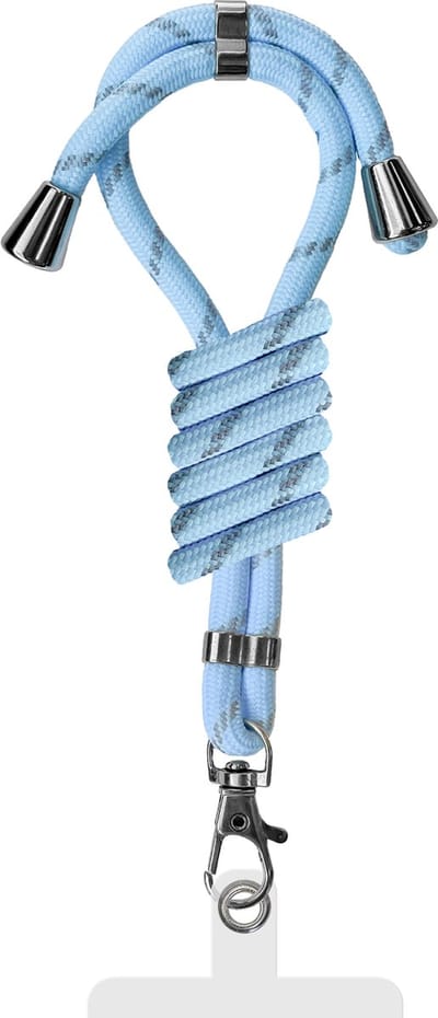 Cazy telefoonkoord Universeel - Telefoon Koord / Ketting - geschikt voor Telefoonhoesjes - Blauw