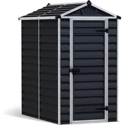 Canopia Metalen Tuinhuis Skylight - Grijs - 177x121cm - Enkele Deur - Met Vloer
