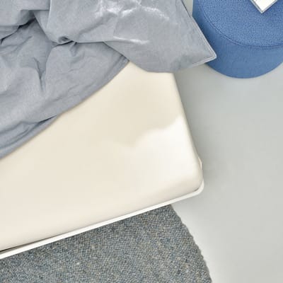 Auping Jersey 235 hoeslaken voor matras - 80/90/100 x 200/210/220 cm - Gebroken wit - Biologisch katoen