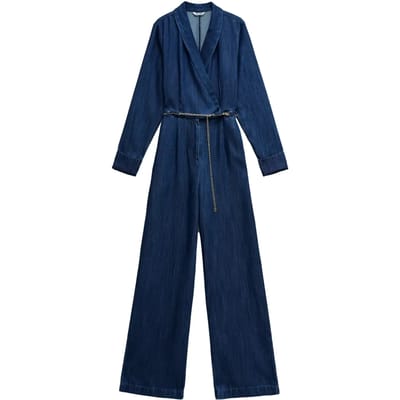 Wide Leg Jumpsuit Dames Salsa Jeans Lightdenim