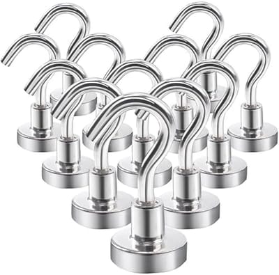 PromoHome Magnetische Haakset - 12 Sterke Haken voor Keuken en Huis