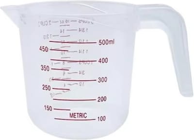 Maatbeker - 500ml - plastic - cocktail/glas/klein/maatcilinder