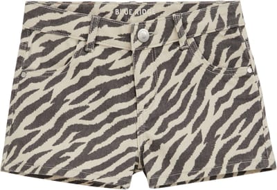 WE Fashion Meisjes denim short met print