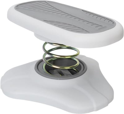 Toiletvoetkruk - Voetensteun Krukje - Optimale Houding - Veerstabiele Basis - 22x20 cm - Grijs