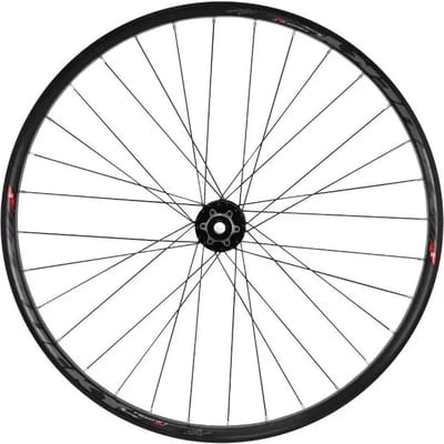 Voorwiel met 6-gaats schijflager (tubeless en tubetype compatibel) voor doorgaande as 15-100 voor 27,5 band x 2.00-2.50 - binnenvelg 30 mm Velox Trucky 30