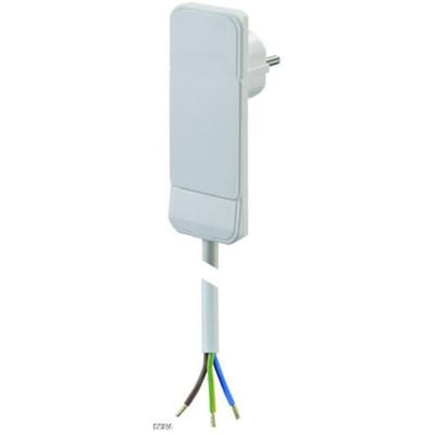 Bachmann 933.004 Stroom Aansluitkabel 16 A Wit 1.50 m H05VV-F 3G 1,5 mm²
