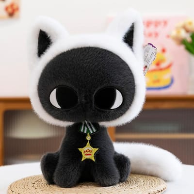 Comfort Ster Kat Pp Katoen Zacht Kat Knuffel Cartoon Kawaii Kat Kinderen Meisje