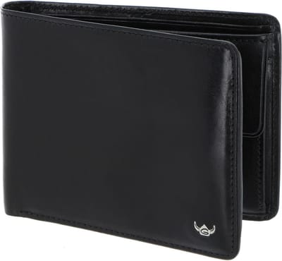 Golden Head Leren portemonnee Colorado RFID Protect Scheintasche 1138 Schwarz zwart