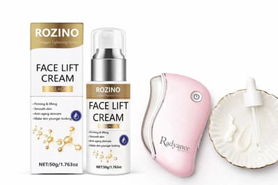 Gezichtsserum Verstevigende Crème met Collageen & Hyaluronzuur + Skincare Huidverjongingsapparaat Radyance Eyelift