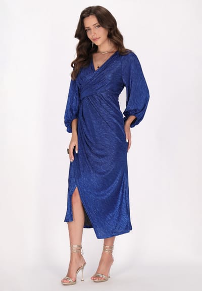 Faina Jurk Dames blauw