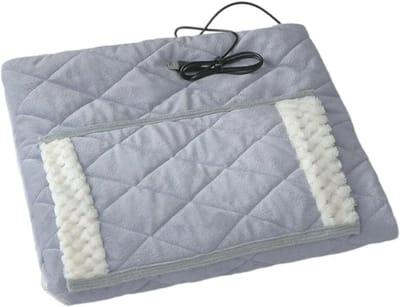 Elektrische deken - Verwarmde plaid - Warmte en comfort - USB-aangedreven - 686 x 991 cm - Grijs