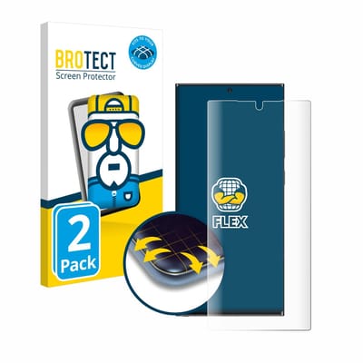 BROTECT - Screenprotector voor Samsung Galaxy Note 20 Ultra / 5G - Folie Beschermfolie transparant volledig dekking - 2 Stuks