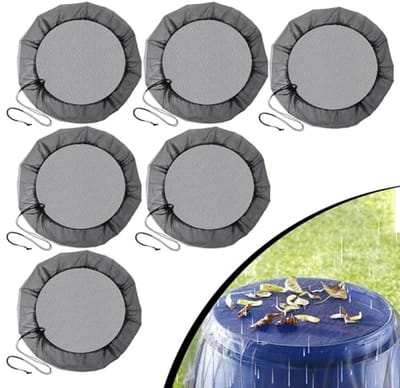 Regentonnet 6 stuks voor regenwatertank met trekkoord - 60 cm rond
