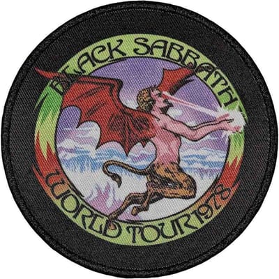 Black Sabbath - World Tour 1978 Patch - Zwart