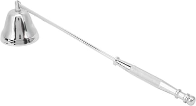 Kaarsenblusser Klokvorm - Kaars Accessoire - Kaarsen Doven - Ergonomisch Ontwerp - 20 cm Lengte - Zilver