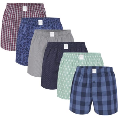 MG-1 Wijde Kinder Boxershorts Jongens 6-Pack D300K - Maat 164