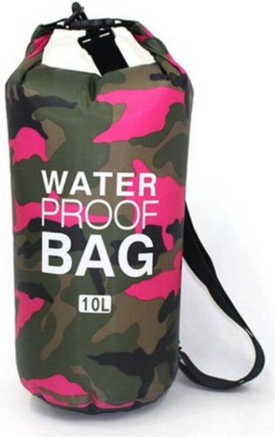 Drybag | Waterproof PVC tas | roze 10L | Waterdichte zak | Tas voor op het water | Waterproof Kanotas/zeiltas/boottas