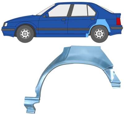 Reparatiepaneel achterspatbord voor Renault 19 1988-1995 / Links