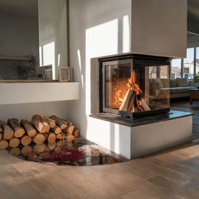 Coloray Vloerplaat Houtkachel - Vloerplaat voor Houtkachel - 100 cm x 100 cm - Vloerplaat Open Haard - Claret Vloerplaat Kachel - Plaat Kachel - Plaat voor Onder Kachel - Kachel Vloerplaat - Onderplaat