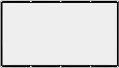 Projectorscherm, 16:9 bioscoopscherm, draagbaar, opvouwbaar, wasbaar, voor thuisbioscoop, 120 inch