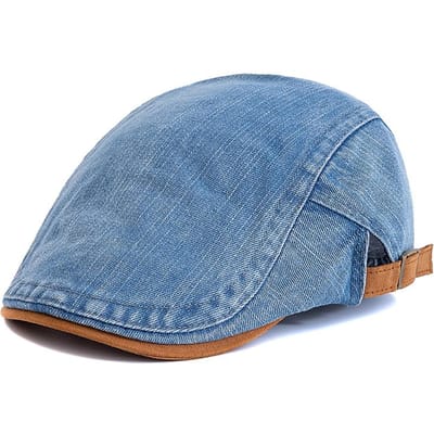Nieuwe Stijl Zomer Outdoor Platte Hoed Sport Katoen Baret Petten Effen Kleur Casual Petten Unisex Cowboy Stijlvolle Zonnehoeden 56cm-60cm gray